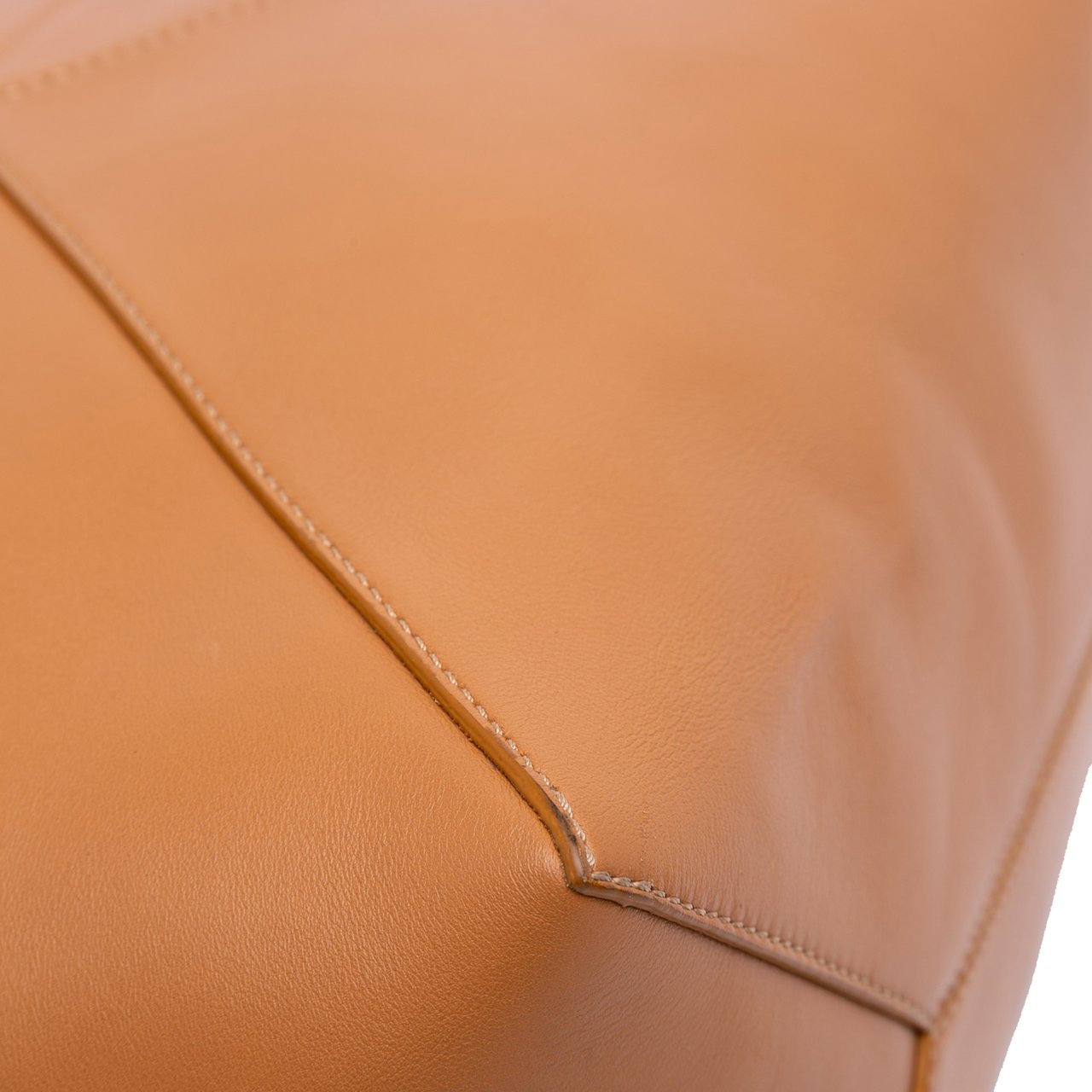 Loewe Medium Shiny Calfskin Puzzle Fold Tote Bruin