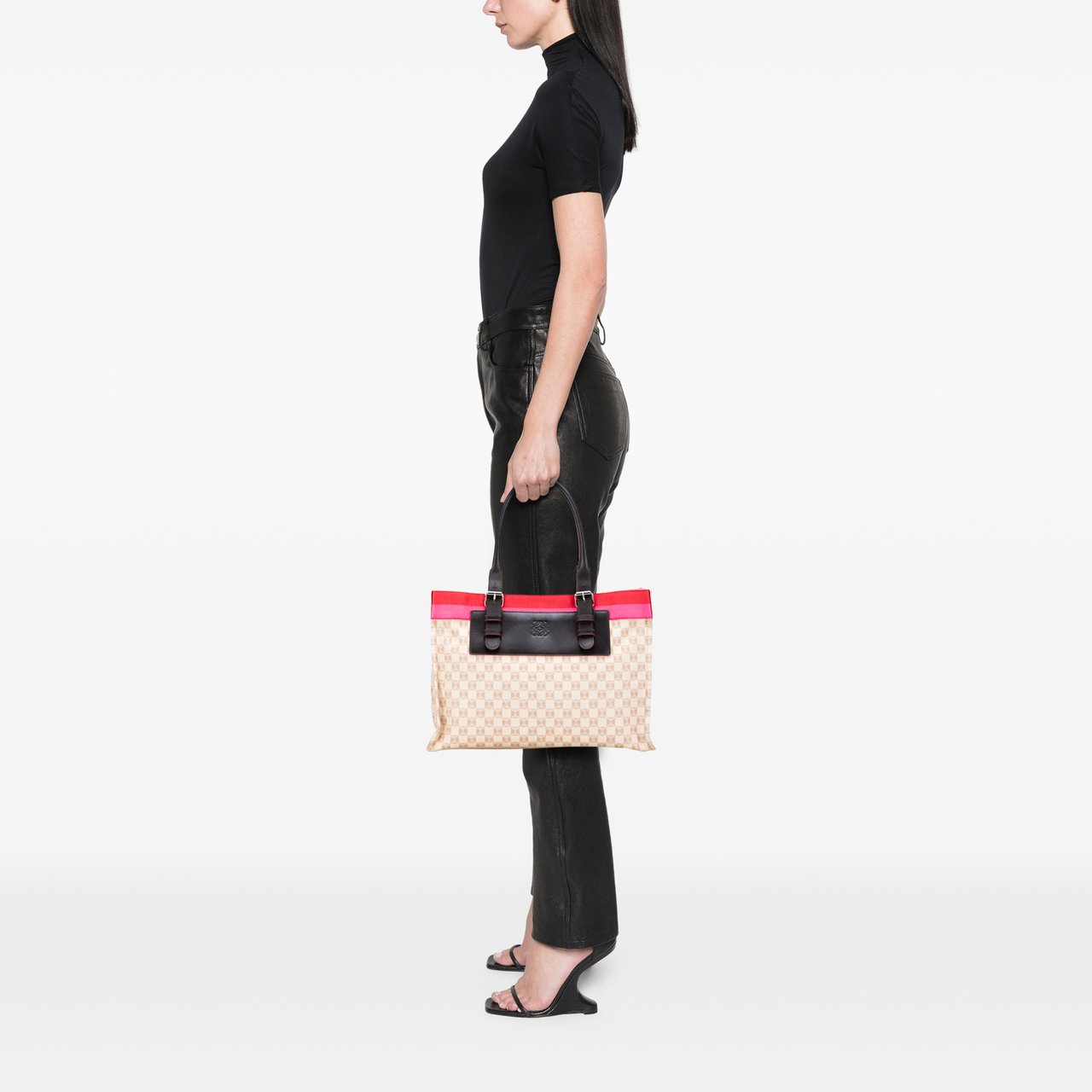 Loewe Anagram Canvas Tote Bruin