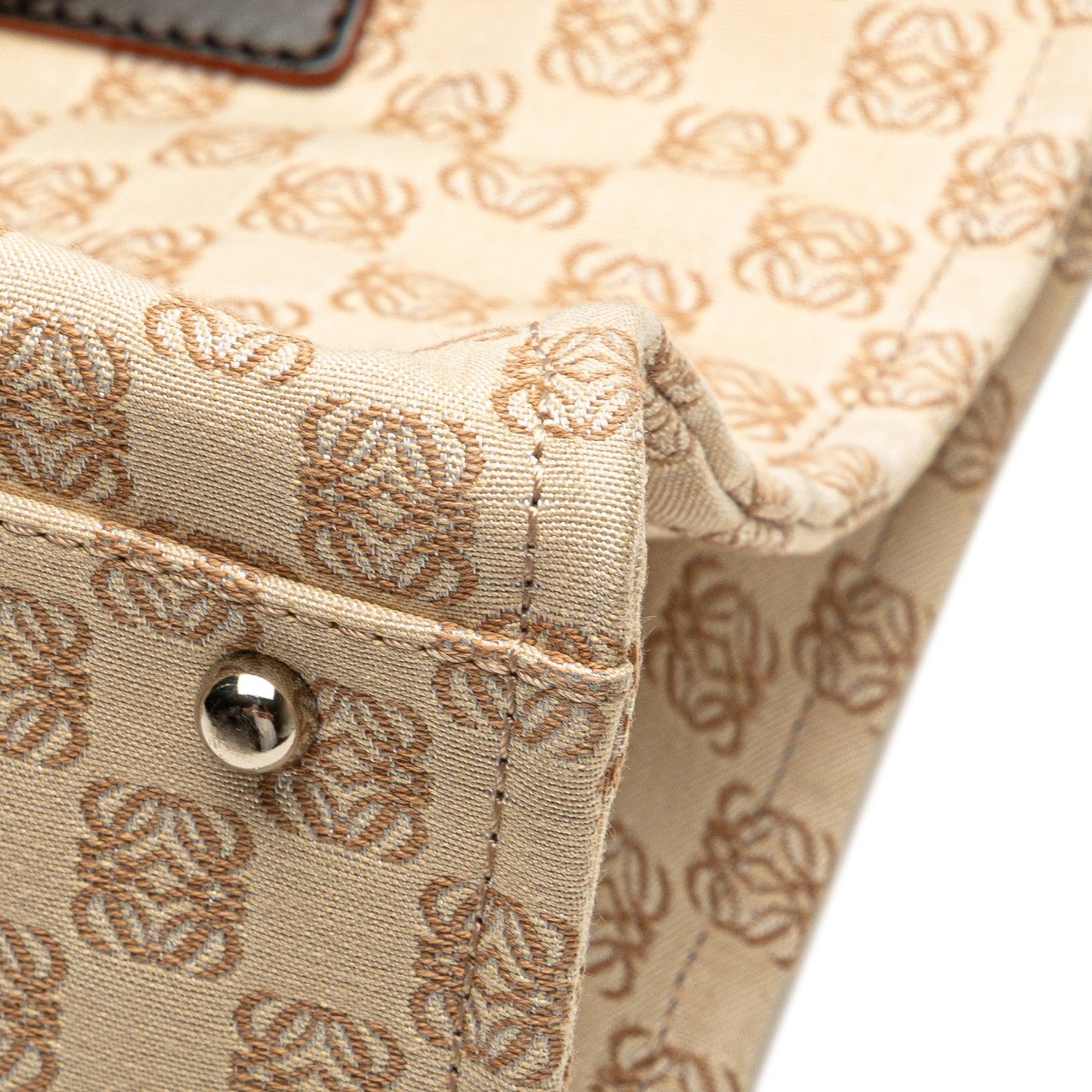 Loewe Anagram Canvas Tote Bruin