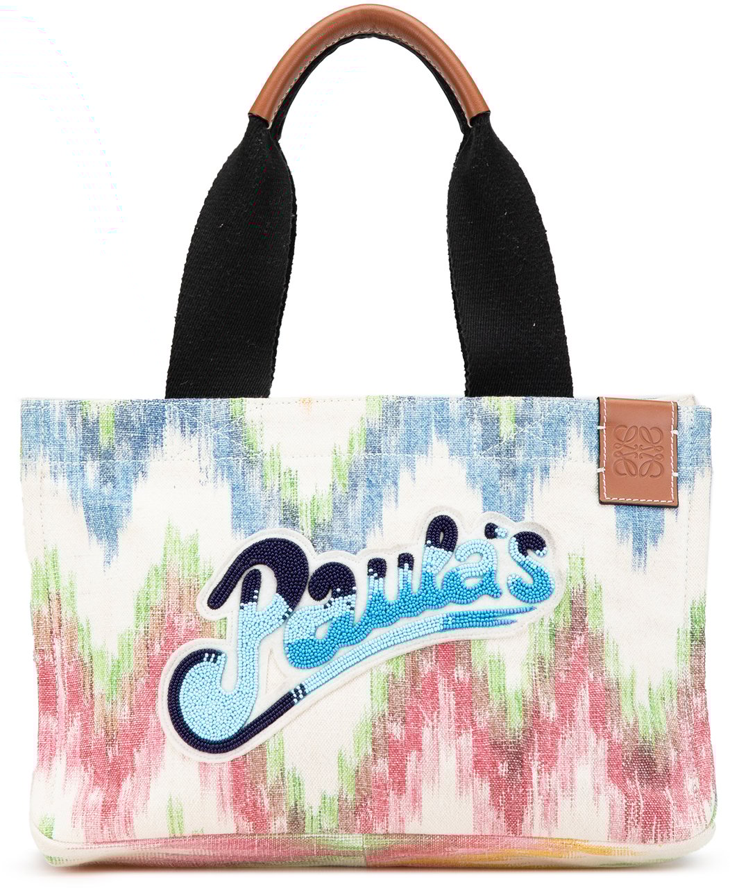 Loewe Paula's Ibiza Canvas Beach Cabas Tote Wit