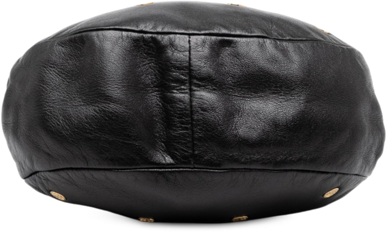 Loewe Studded Leather Drawstring Crossbody Zwart