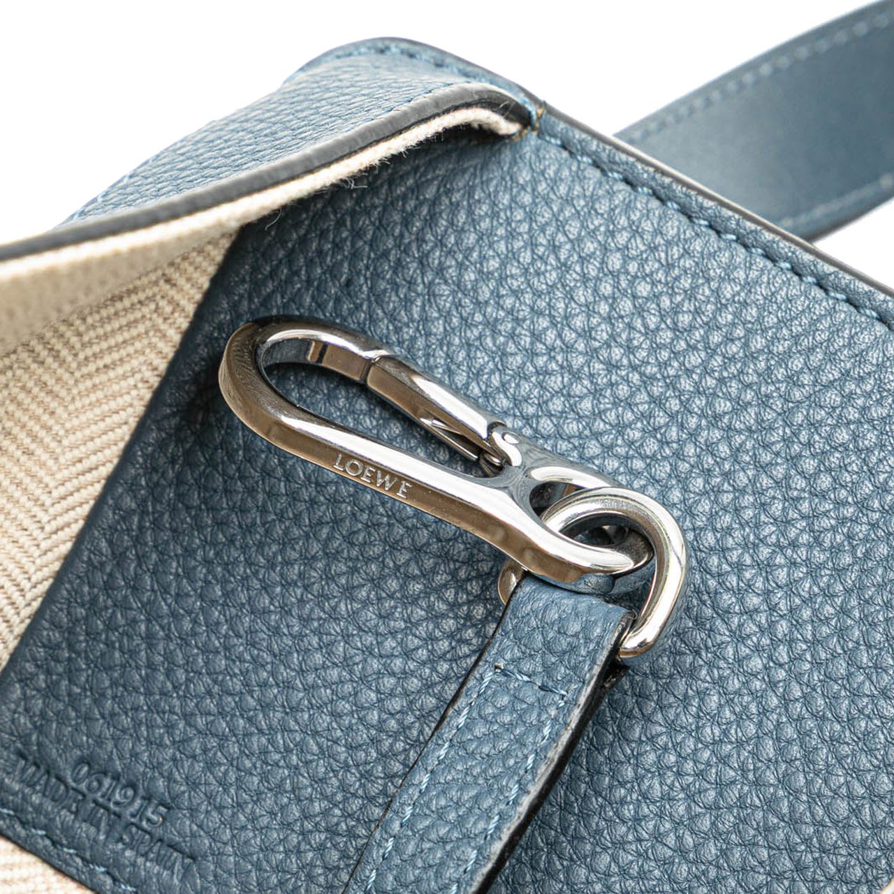 Loewe Small Leather Hammock Bag Blauw