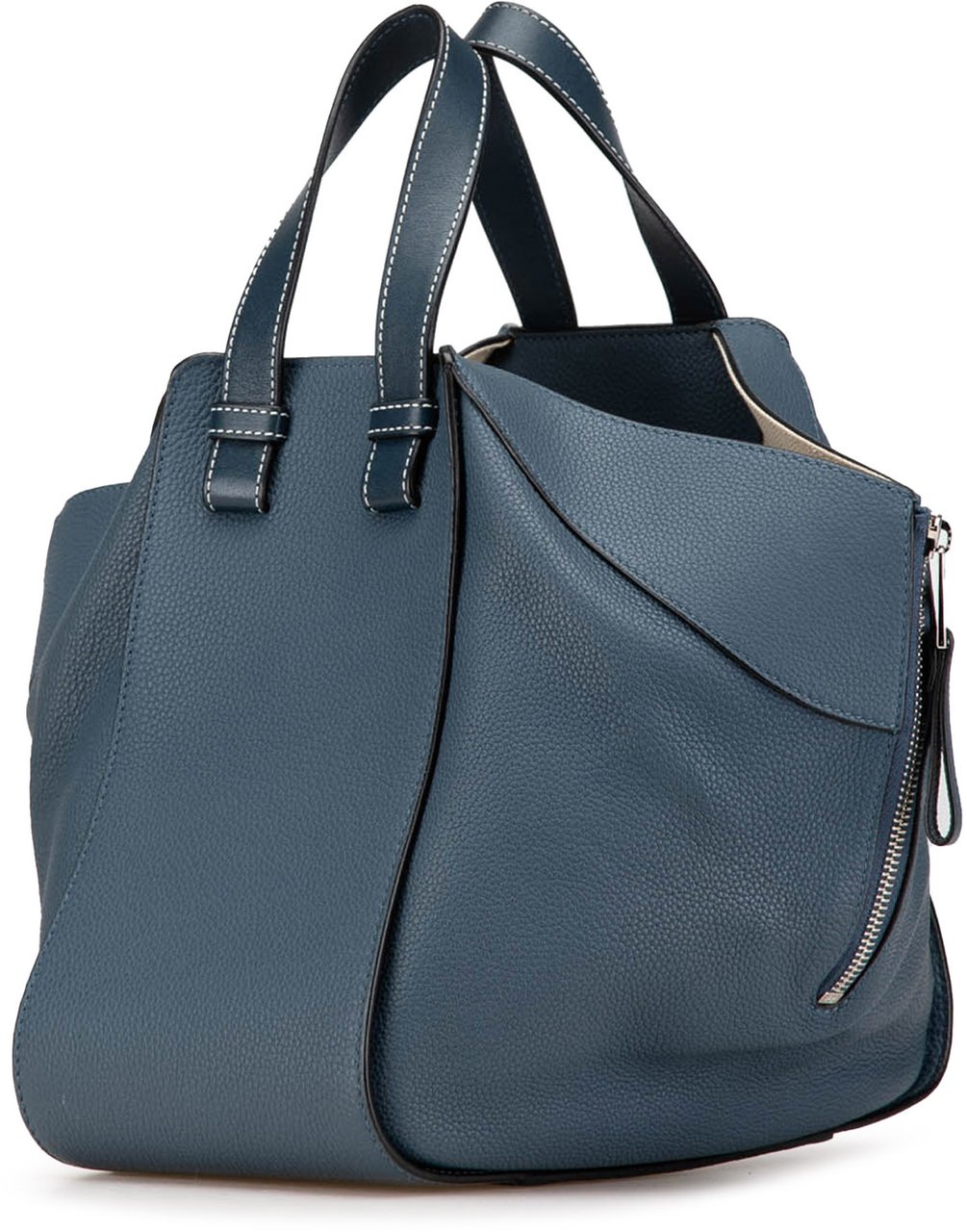 Loewe Small Leather Hammock Bag Blauw