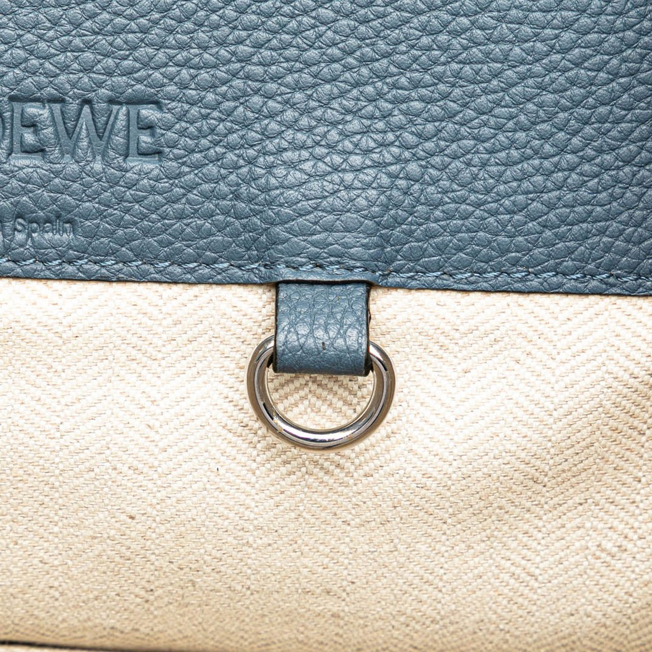 Loewe Small Leather Hammock Bag Blauw