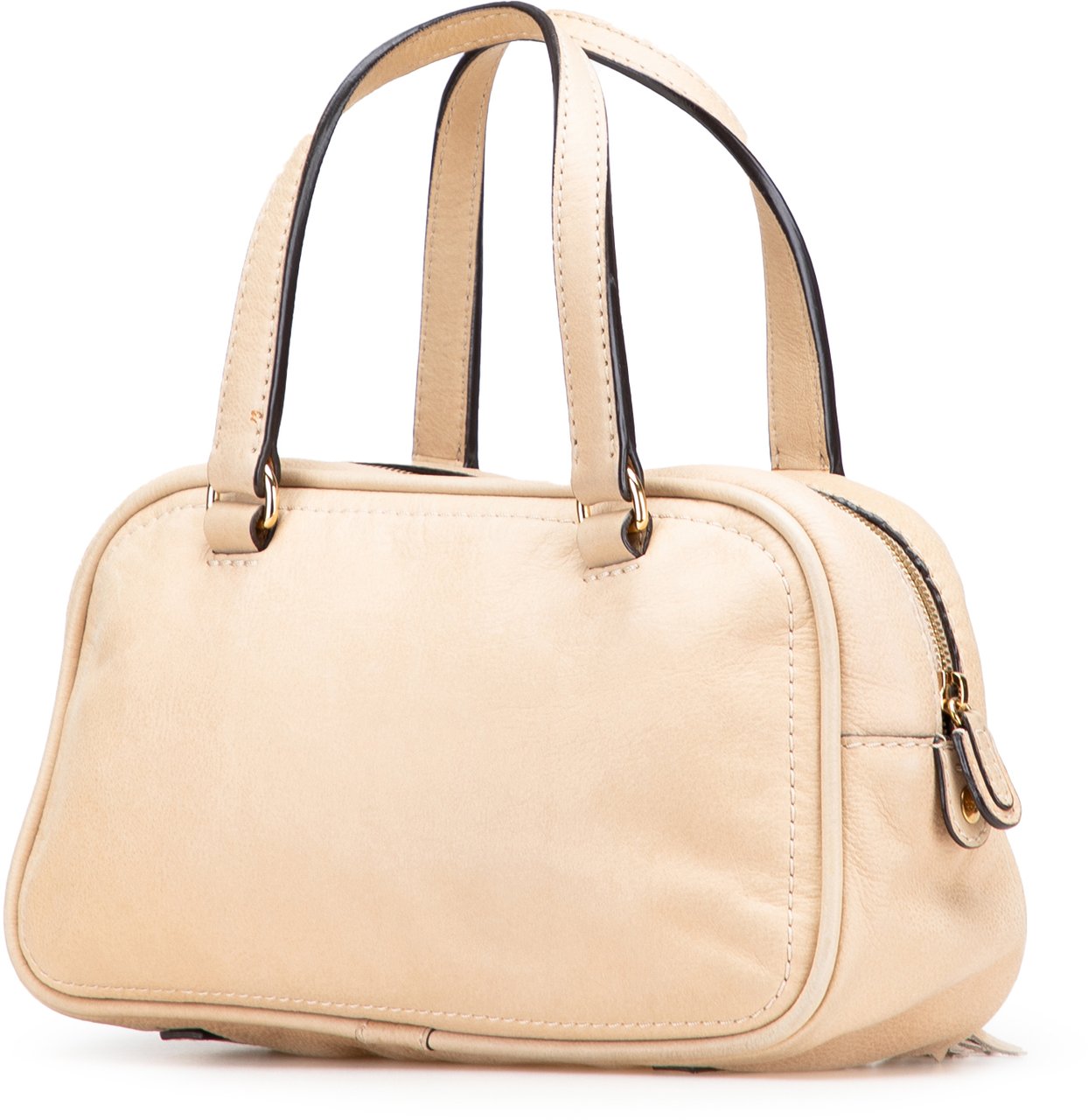 Loewe Mini Anagram Leather Tassel Handbag Bruin