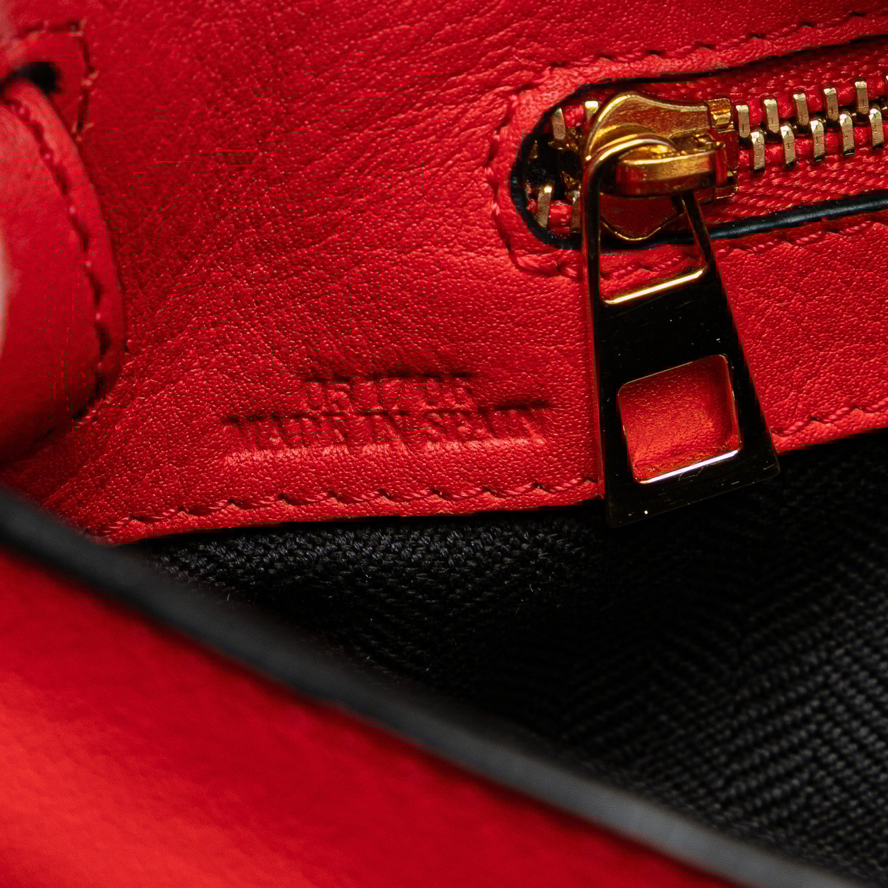 Loewe Leather Flamenco Knot Whipstitch Crossbody Rood