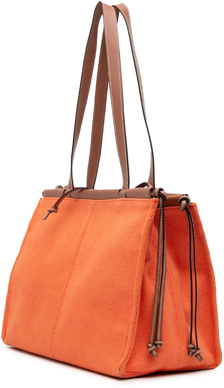 Loewe Small Canvas Cushion Tote Oranje
