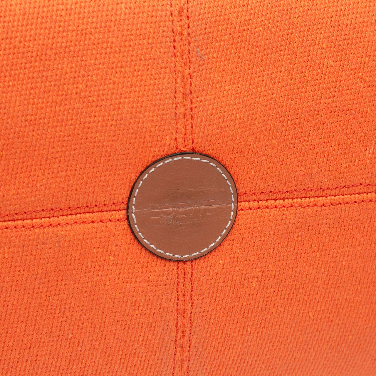 Loewe Small Canvas Cushion Tote Oranje