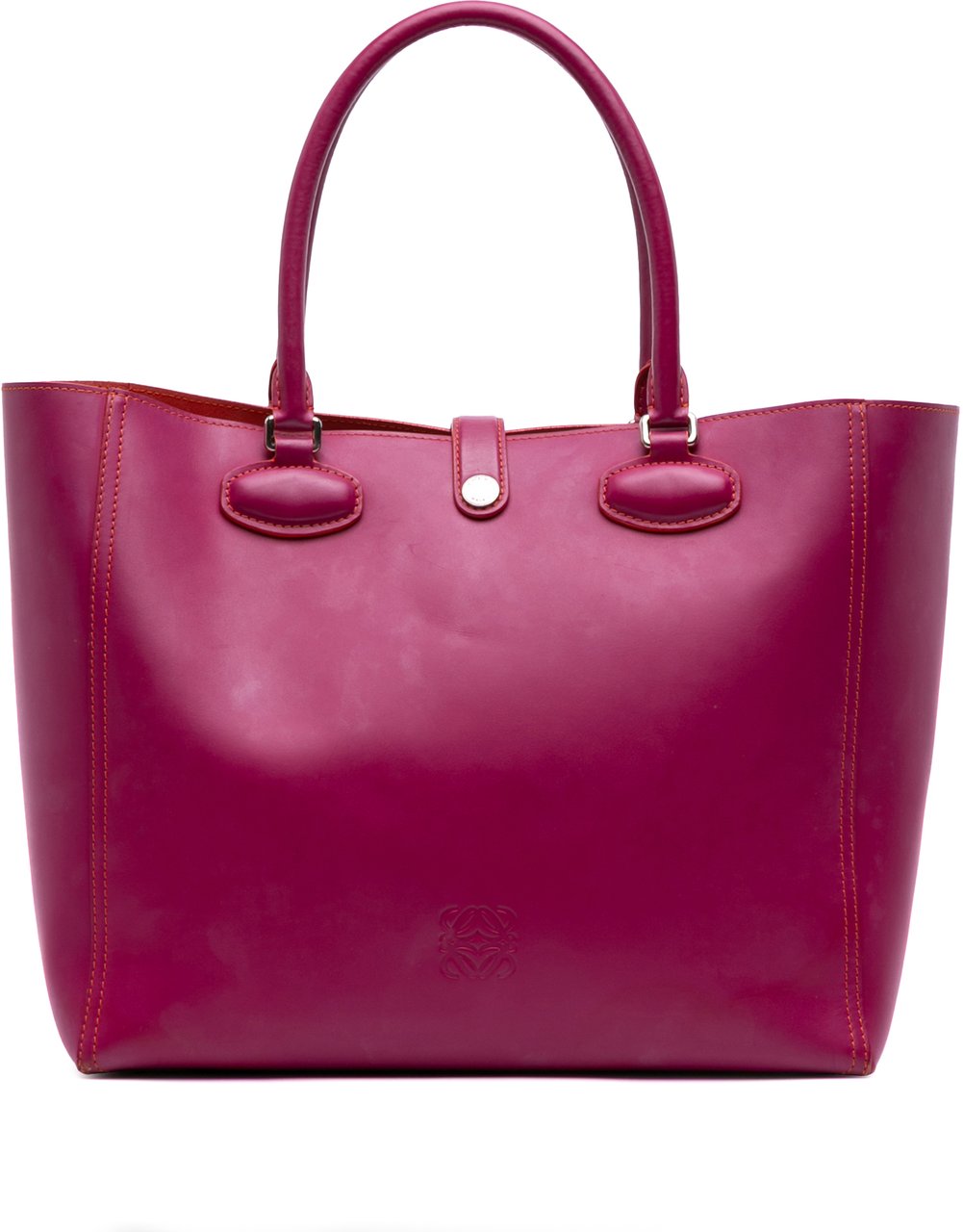Loewe Anagram Leather Leo Tote Roze