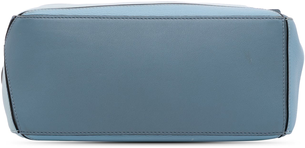 Loewe Small Tricolor Calfskin Puzzle Satchel Blauw