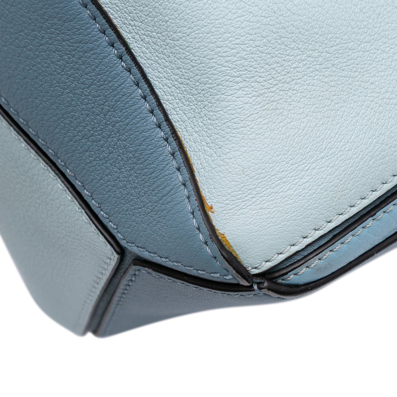 Loewe Small Tricolor Calfskin Puzzle Satchel Blauw