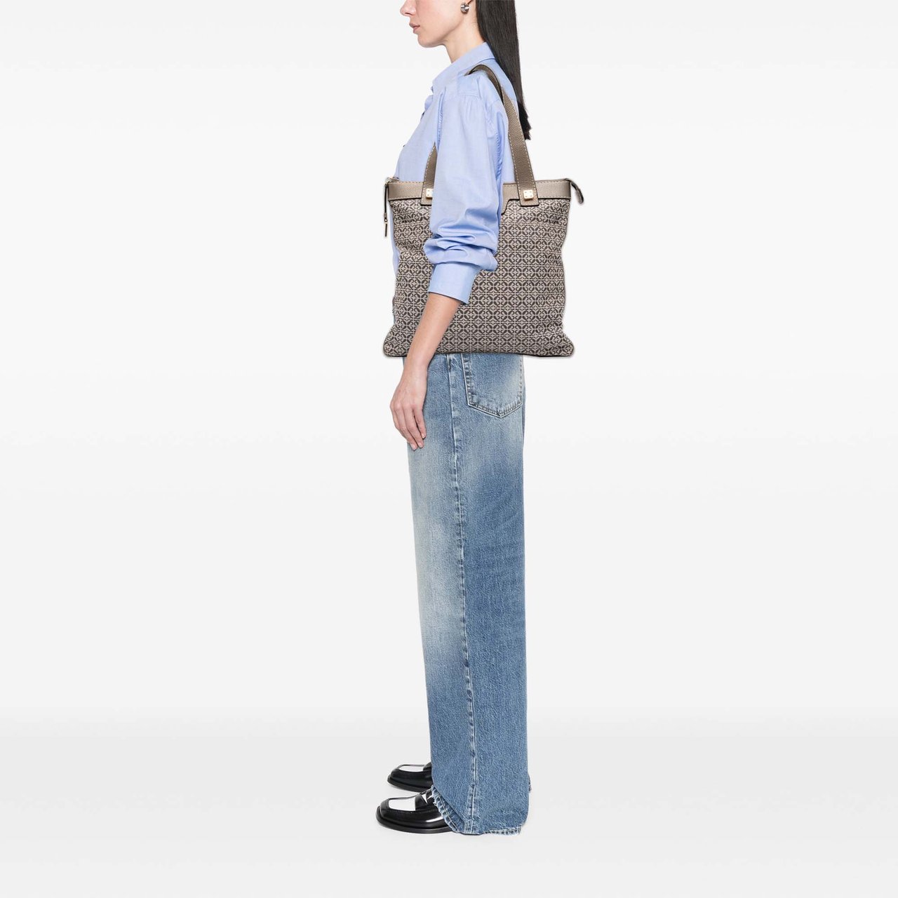 Loewe Anagram Canvas Tote Bruin