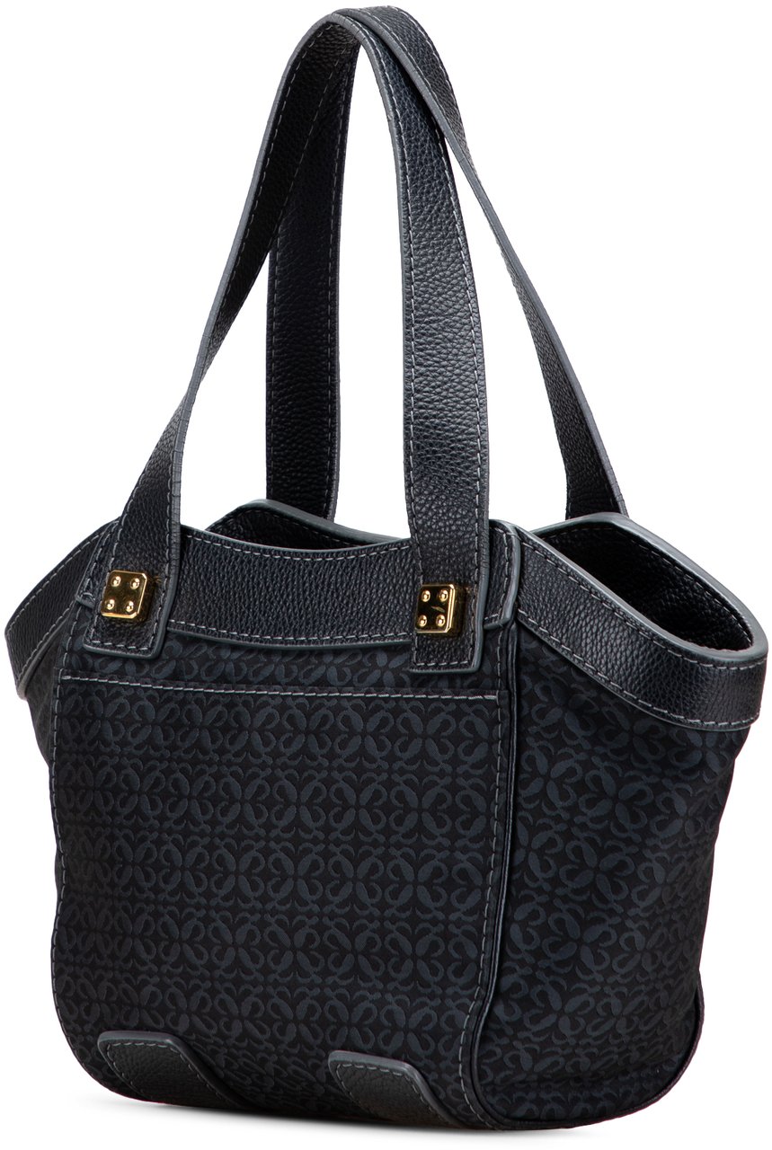 Loewe Anagram Canvas Tote Zwart