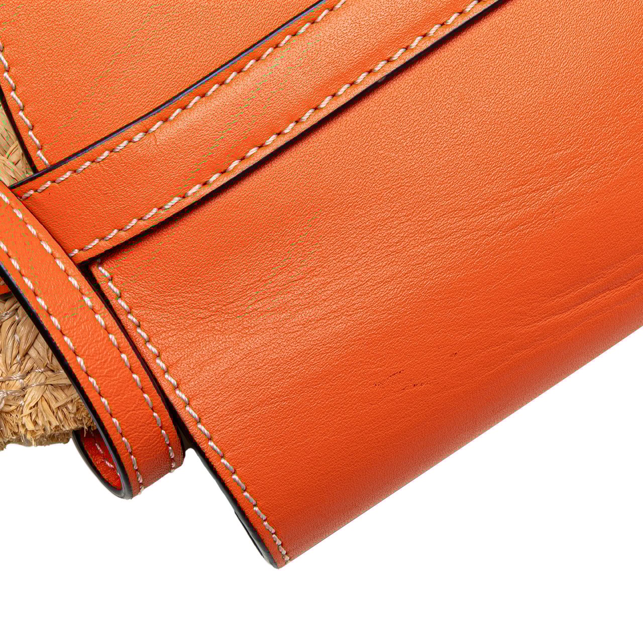 Loewe Mini Raffia Gate Crossbody Bruin