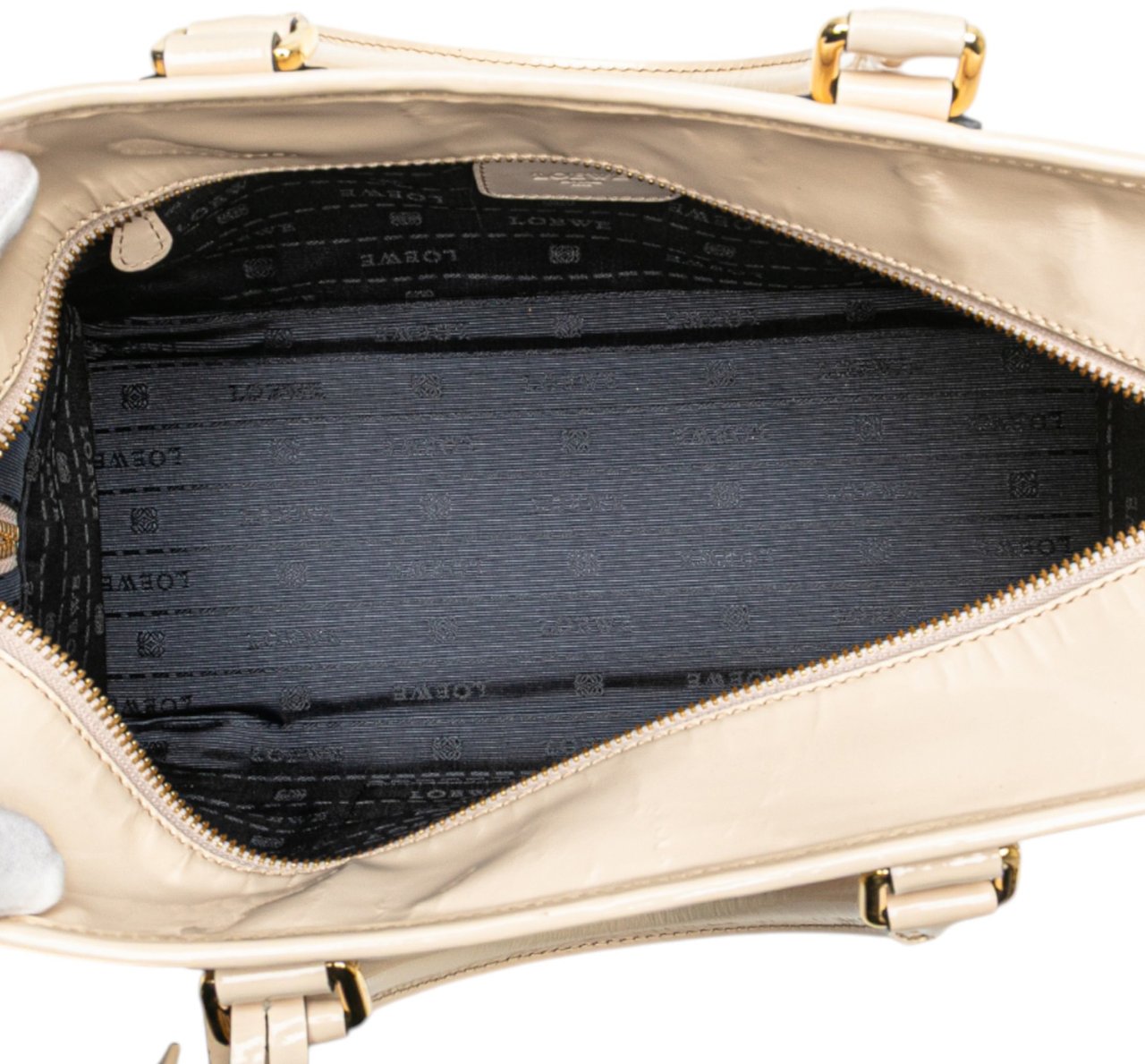 Loewe Patent Amazona 28 Handbag Bruin