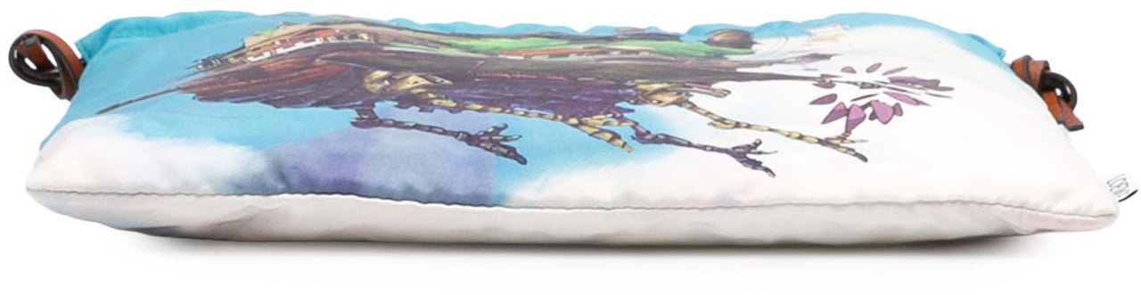 Loewe Studio Ghibli Howls Moving Castle Canvas Drawstring Pouch Blauw