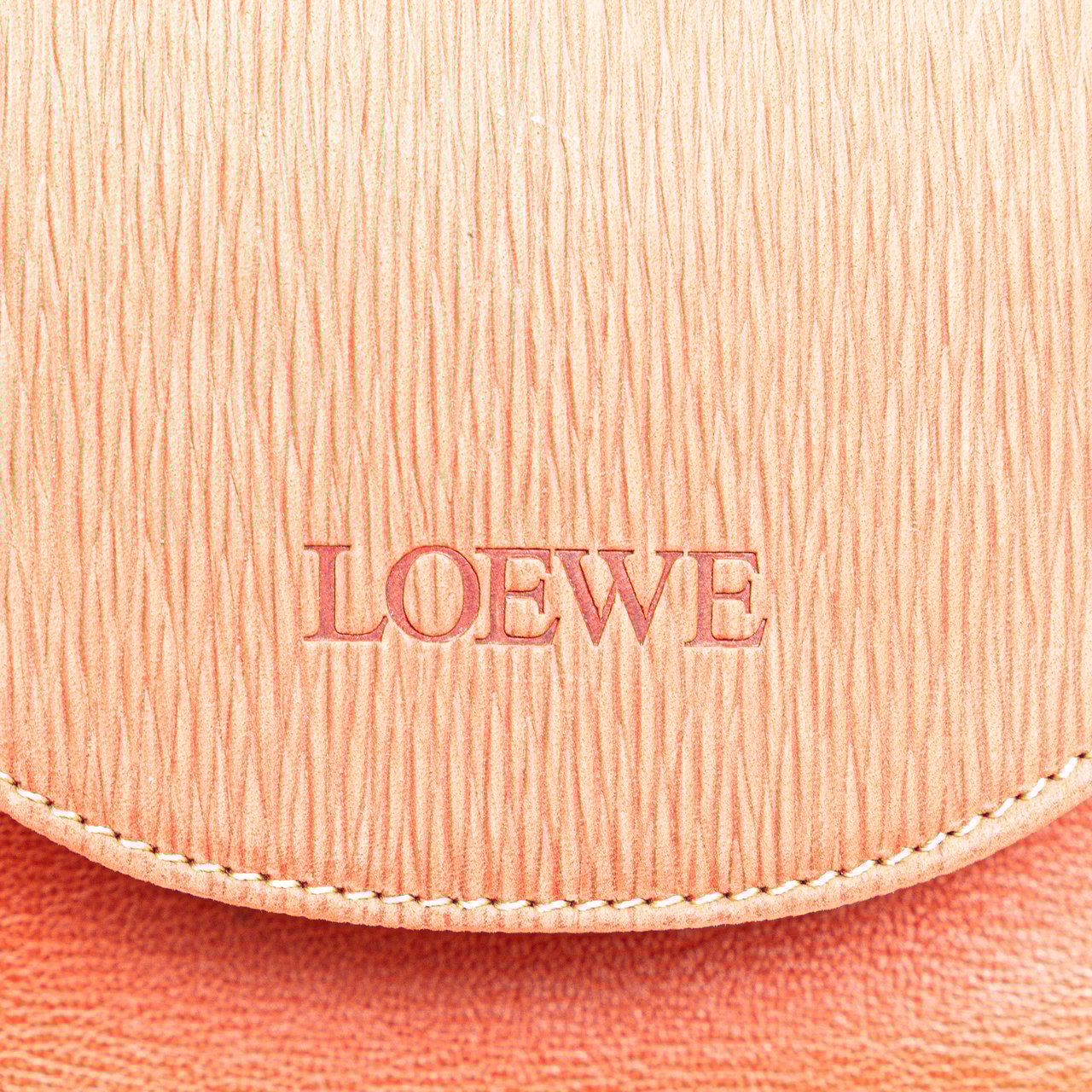 Loewe Leather Velazquez Twist Clutch Rood