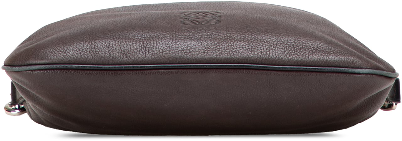 Loewe Anagram Leather Messenger Bag Bruin