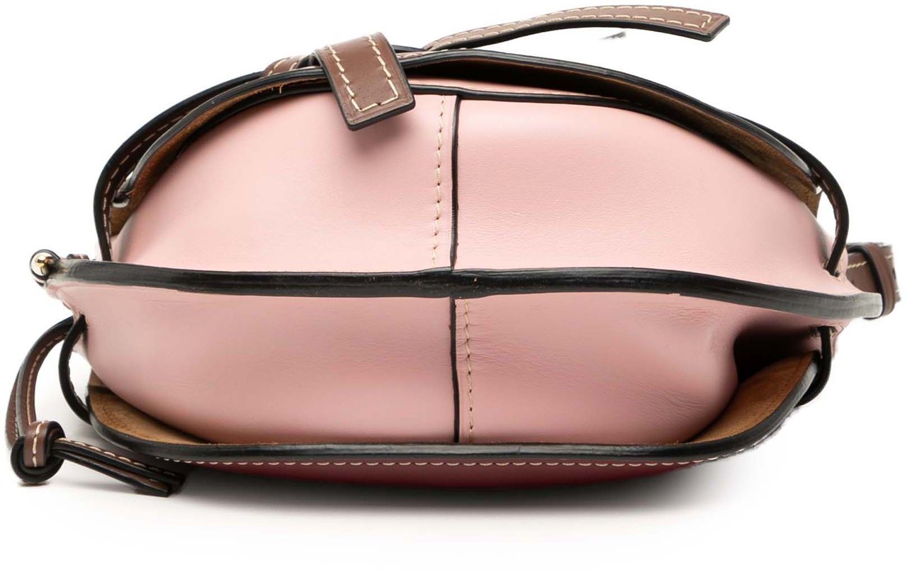 Loewe Small Tricolor Leather Gate Crossbody Rood