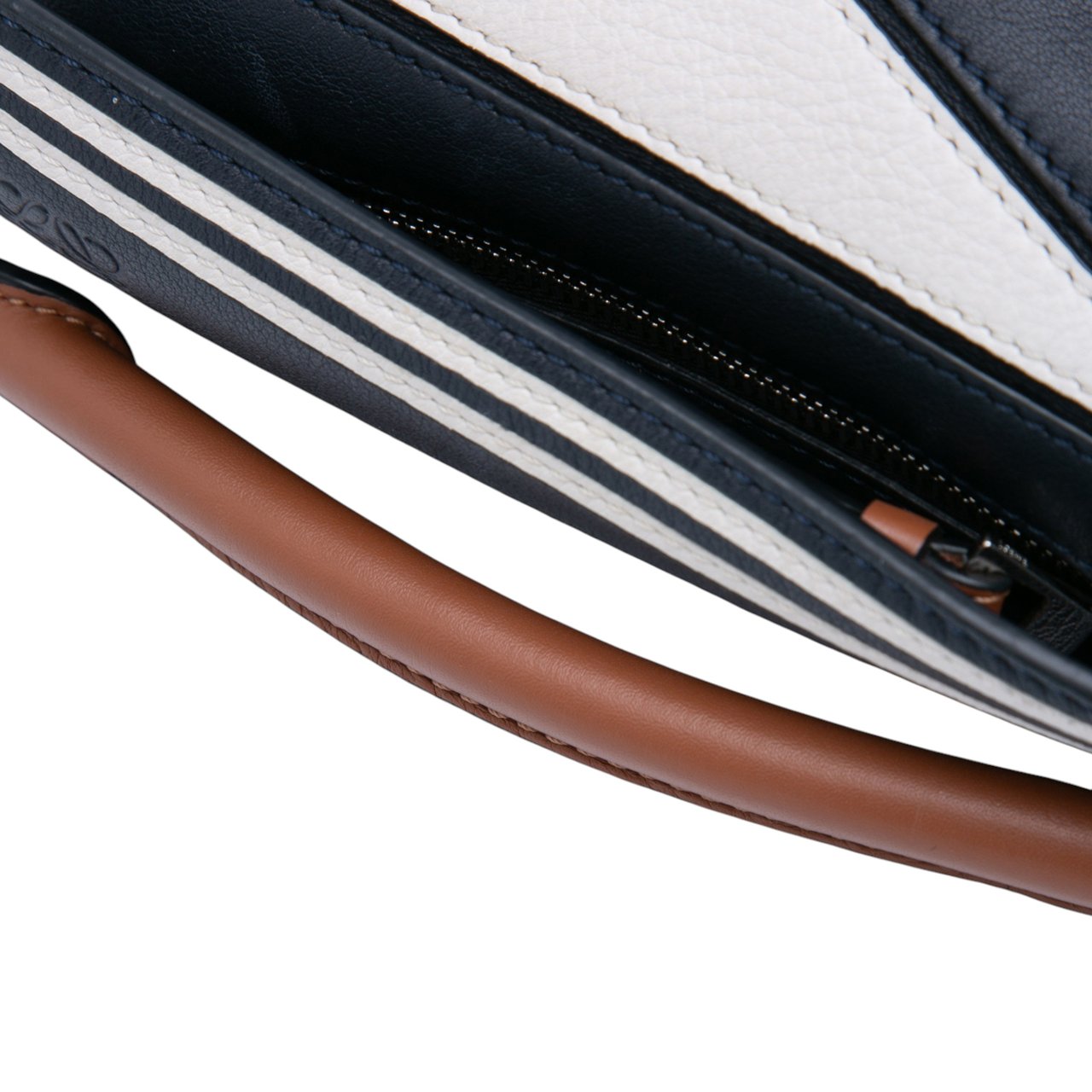 Loewe Mini Tricolor Calfskin Sailor Puzzle Satchel Blauw