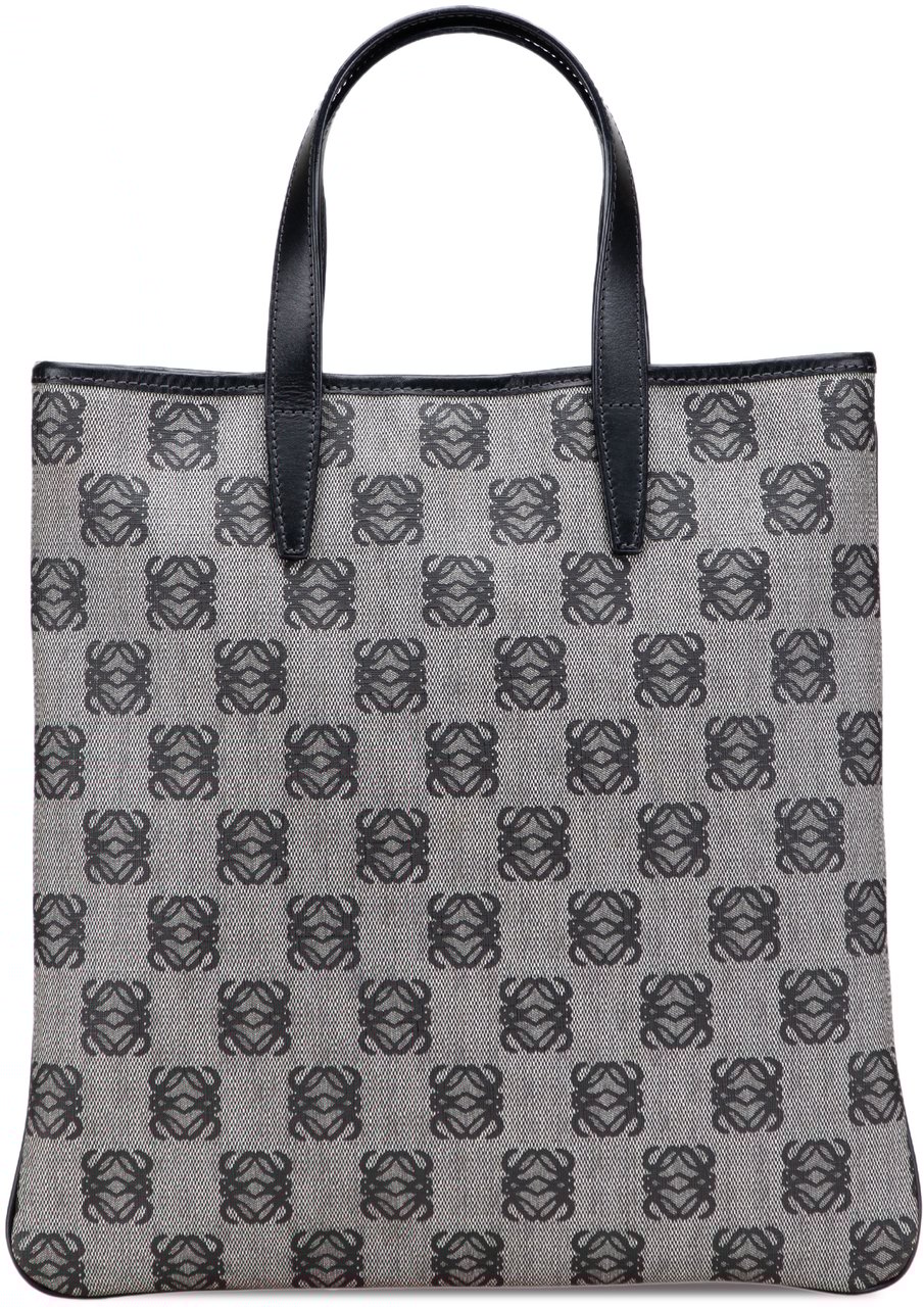 Loewe Anagram Coated Canvas Tote Grijs