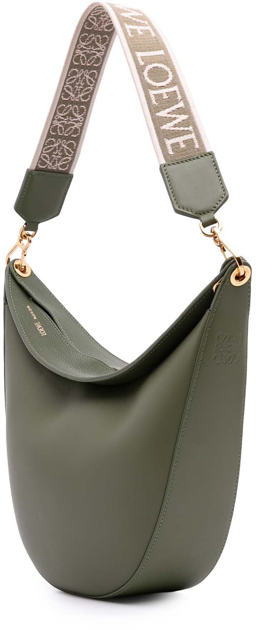 Loewe Small Leather Luna Hobo Groen