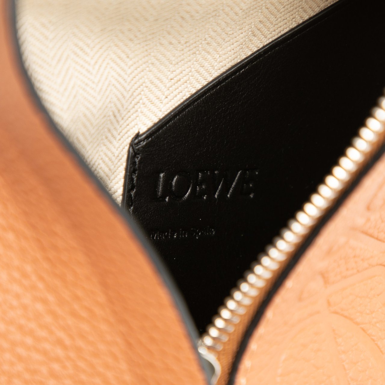 Loewe Soft Grained Calfskin Vertical T Pocket Crossbody Bruin