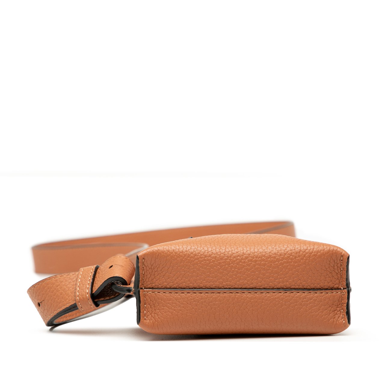 Loewe Soft Grained Calfskin Vertical T Pocket Crossbody Bruin