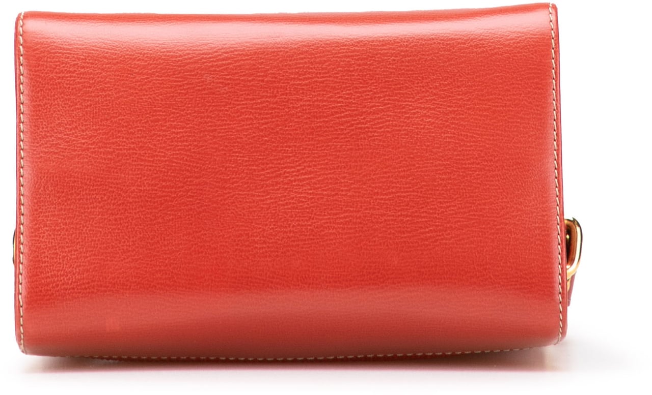 Loewe Leather Velazquez Twist Crossbody Rood