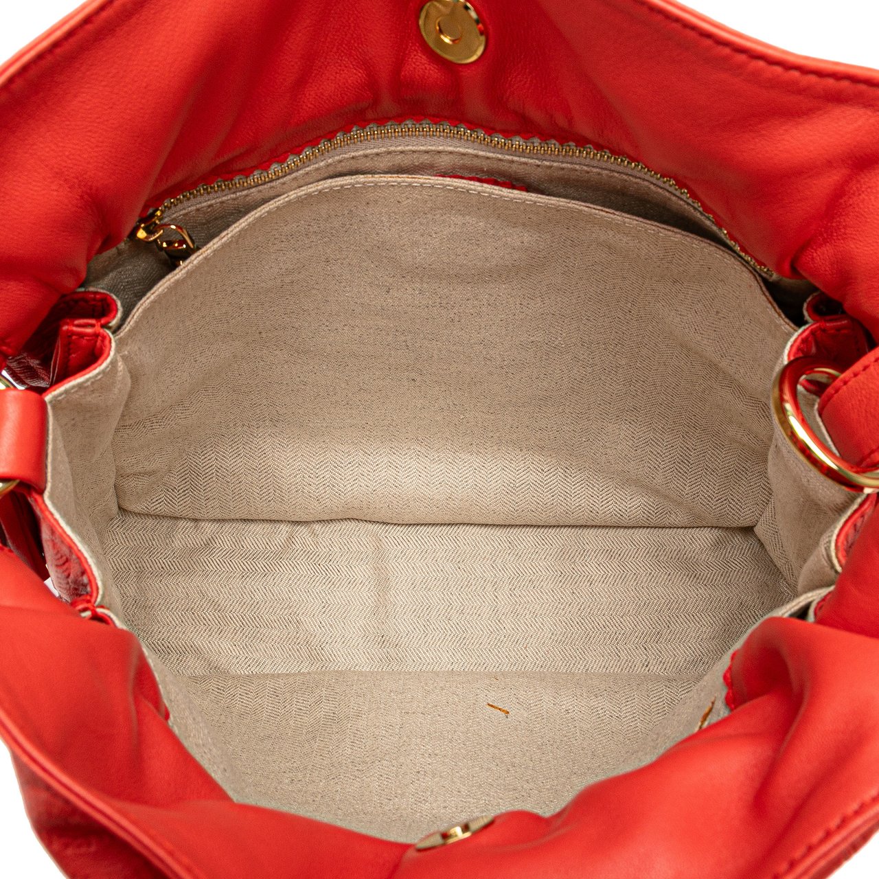 Loewe Embossed Leather Flamenco Tassel Crossbody Rood