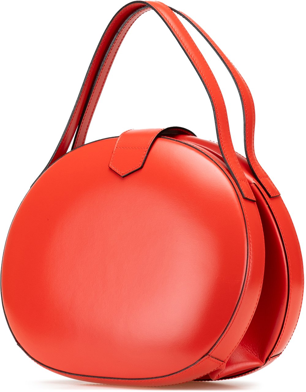 Loewe Anagram Leather Round Handbag Rood