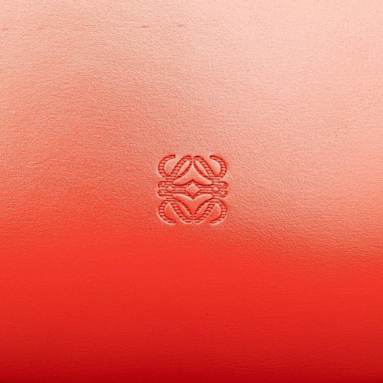 Loewe Anagram Leather Round Handbag Rood