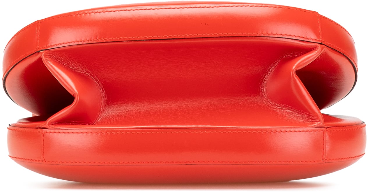 Loewe Anagram Leather Round Handbag Rood