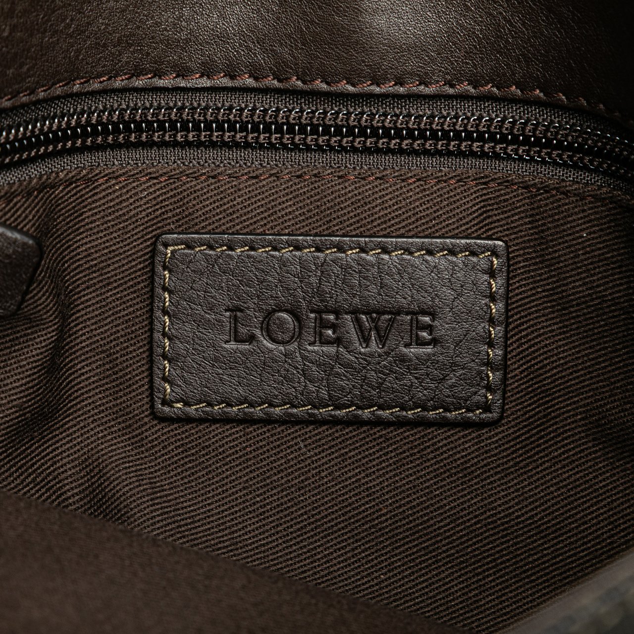Loewe Anagram Coated Canvas Crossbody Bruin