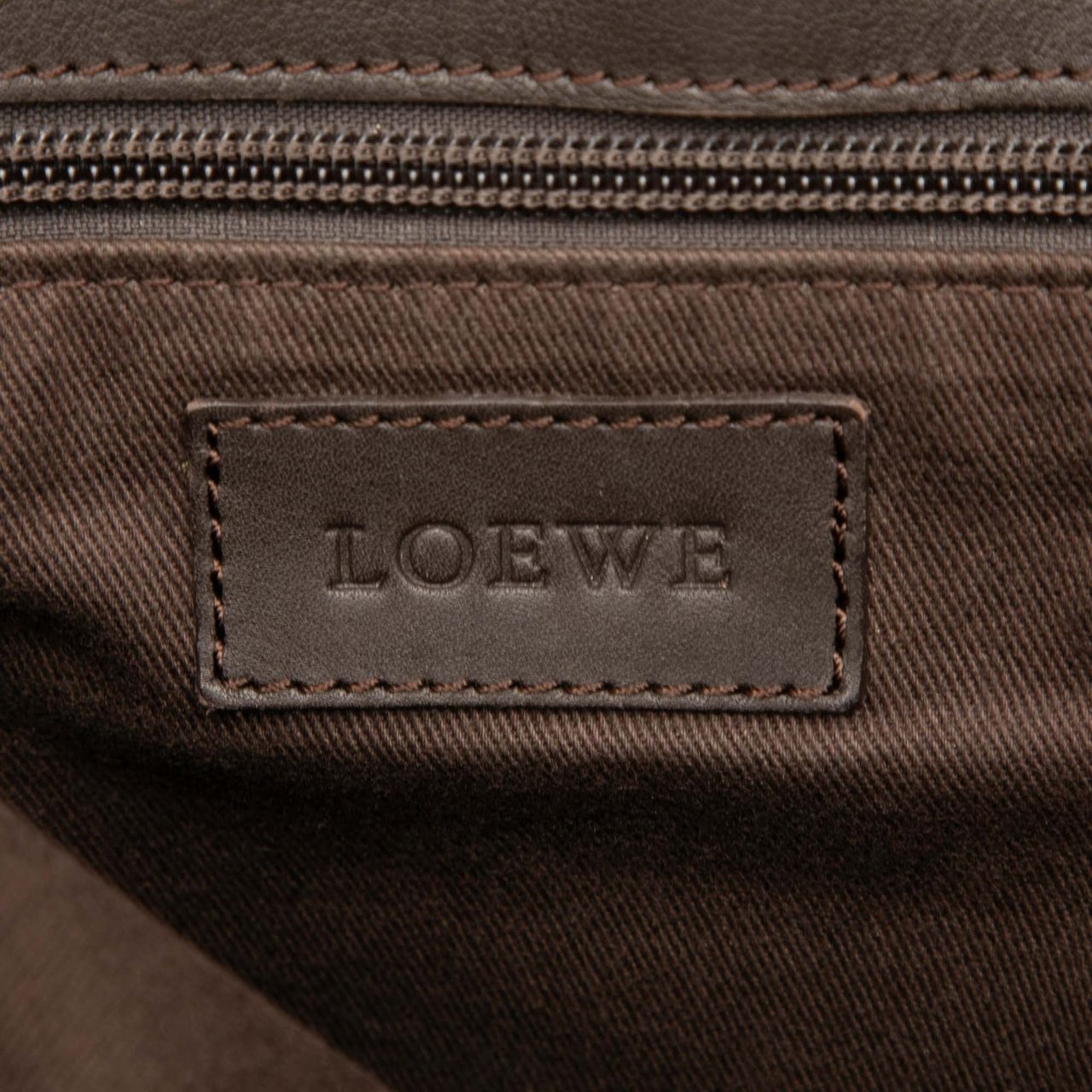 Loewe Anagram Coated Canvas Flap Crossbody Bruin
