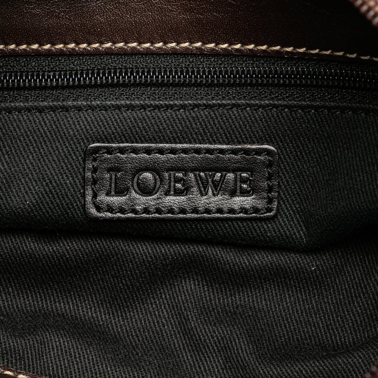 Loewe Anagram Denim Crossbody Blauw