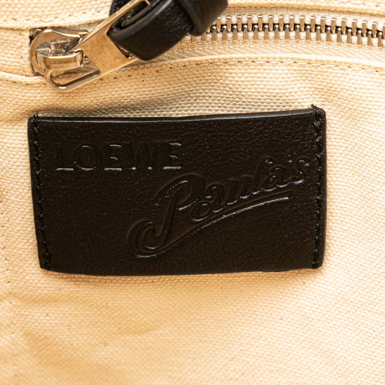 Loewe Paulas Ibiza Medium Canvas Mermaid Print Tote Blauw