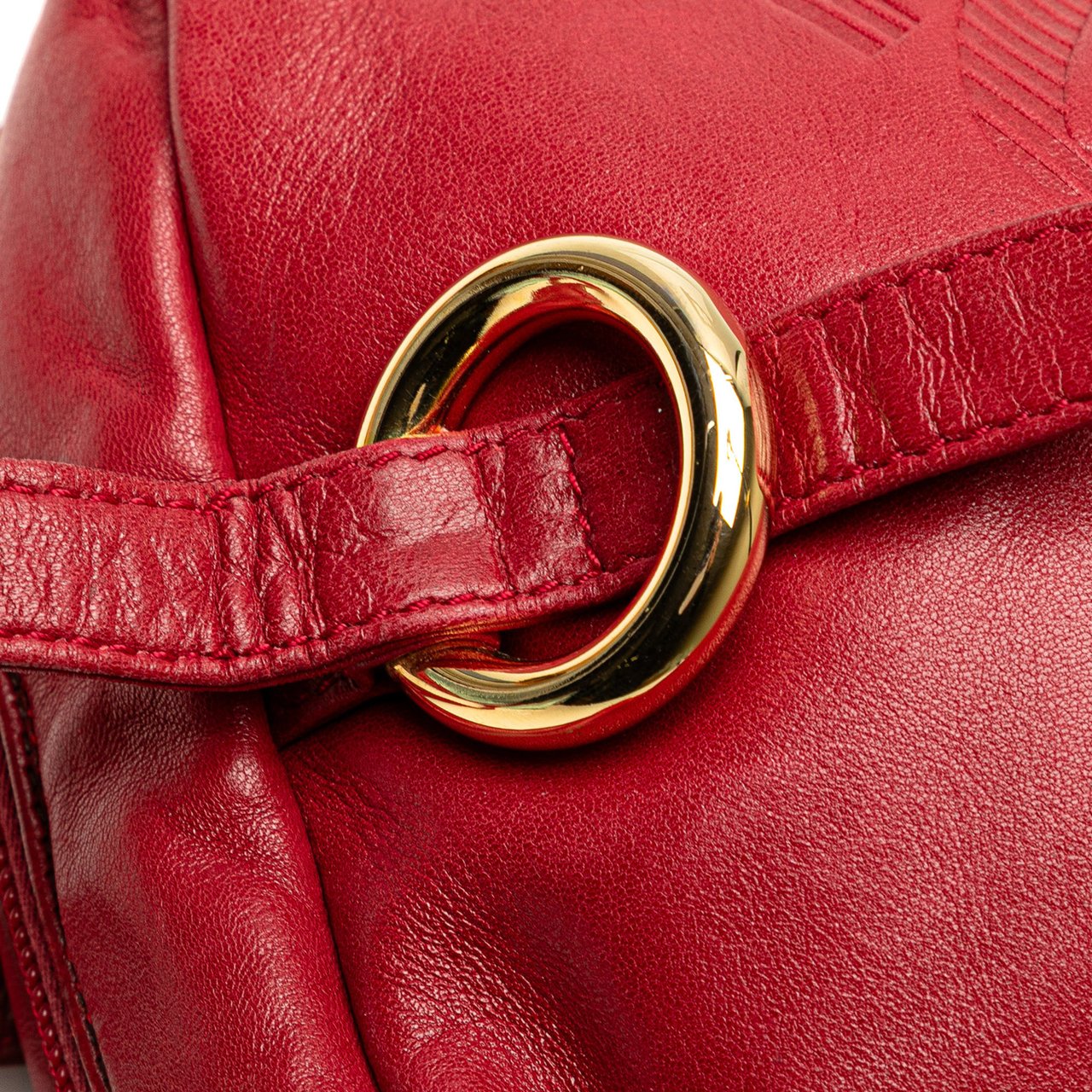Loewe Leather Anagram Crossbody Rood