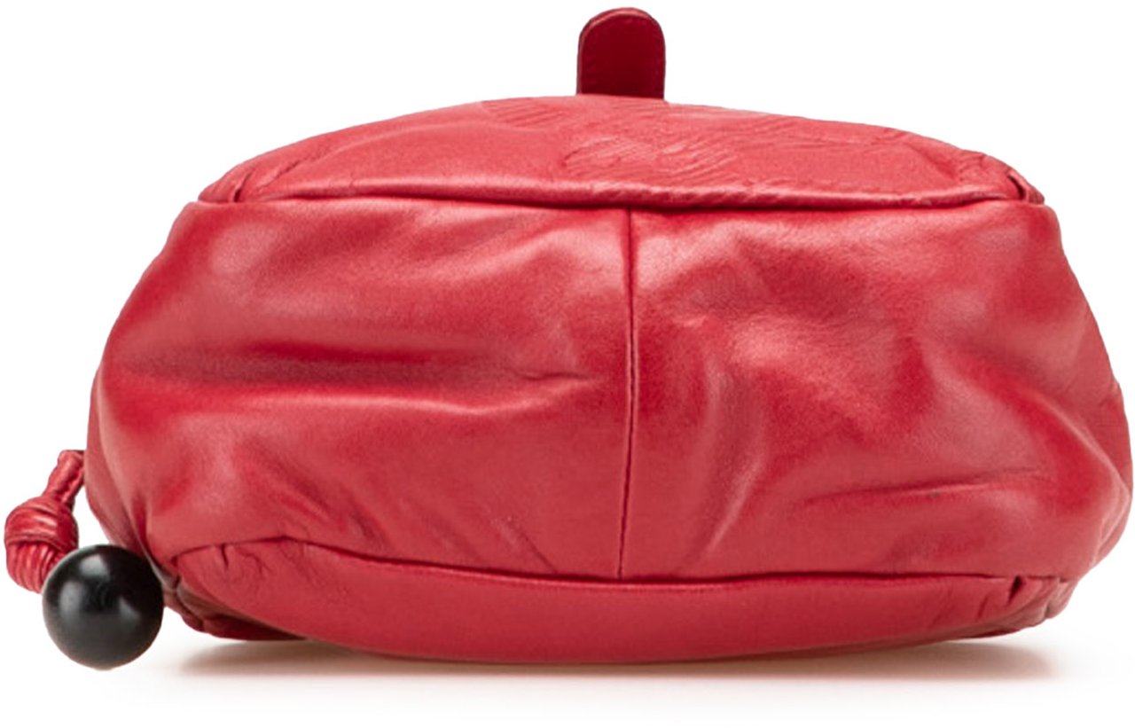 Loewe Leather Anagram Crossbody Rood