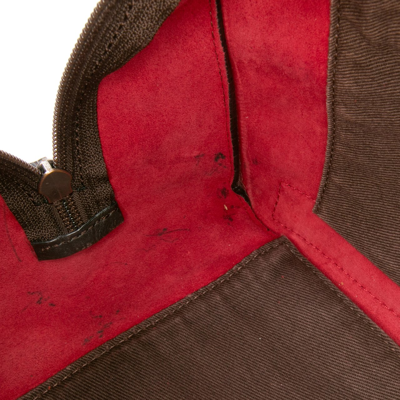 Loewe Anagram Suede Shoulder Bag Rood