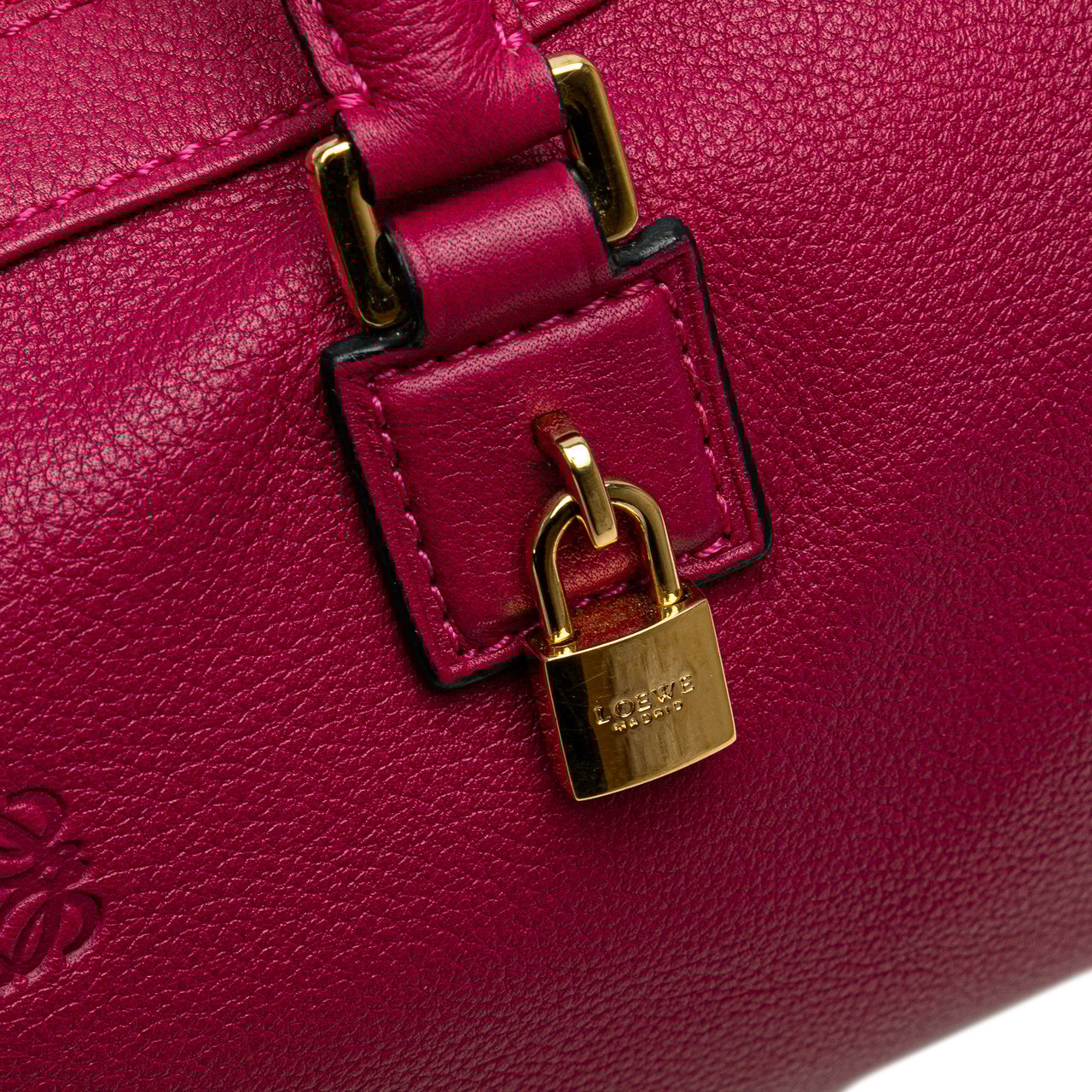 Loewe Anagram Leather Satchel Roze