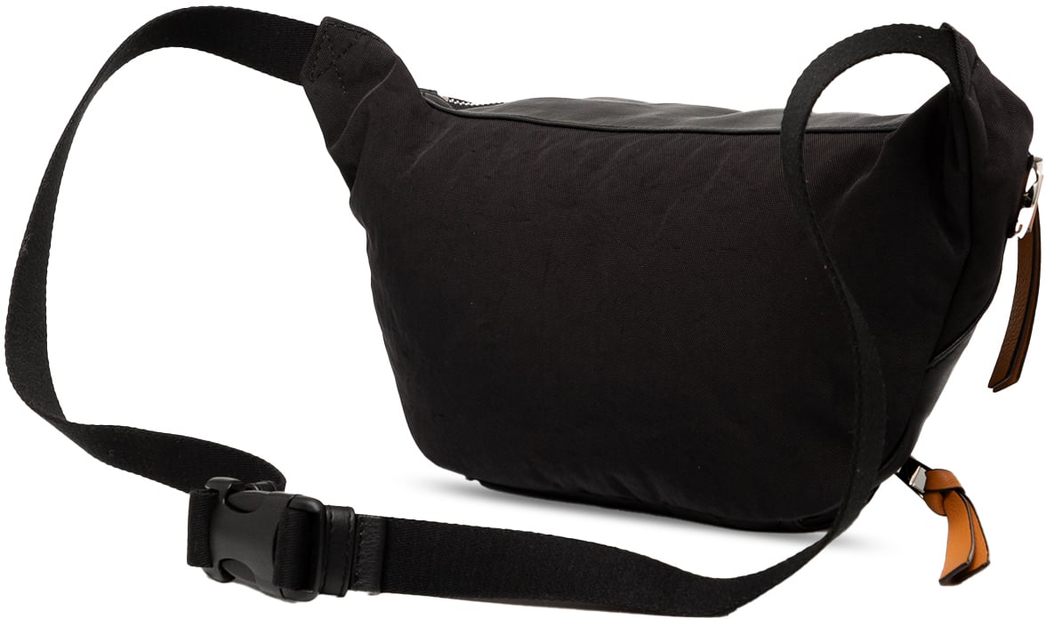 Loewe Leather Puffy Bumbag Belt Bag Zwart