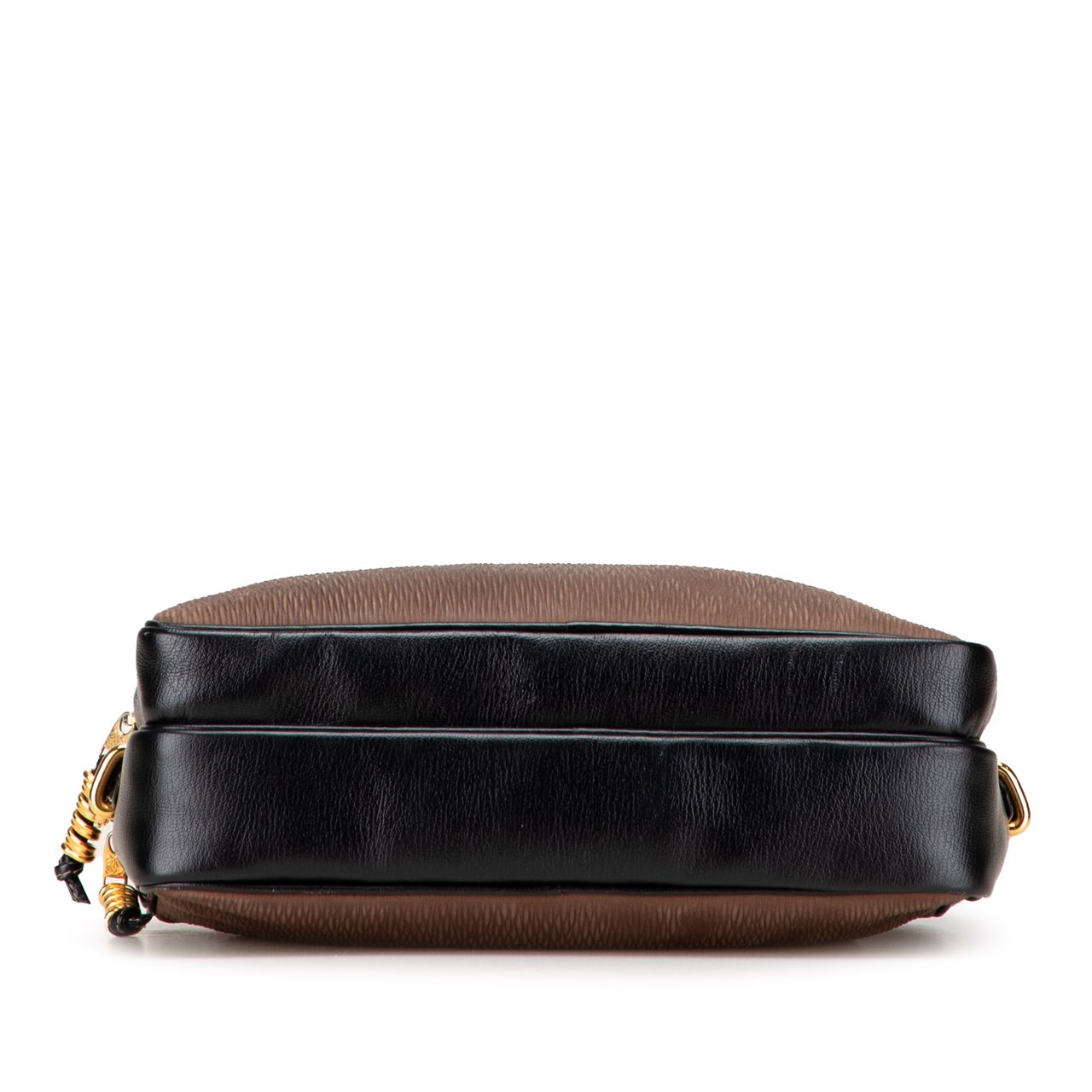 Loewe Leather Velazquez Twist Crossbody Bruin