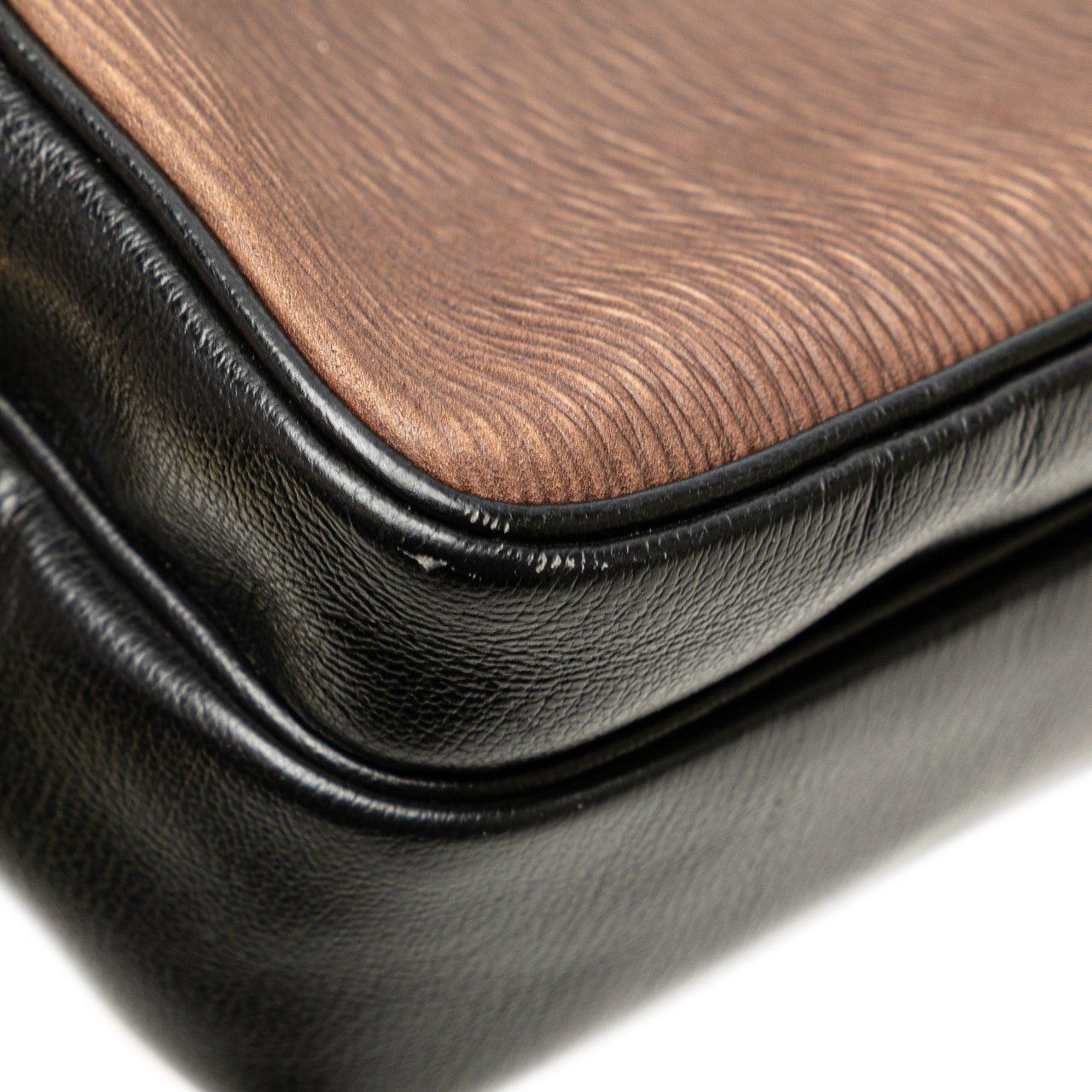 Loewe Leather Velazquez Twist Crossbody Bruin