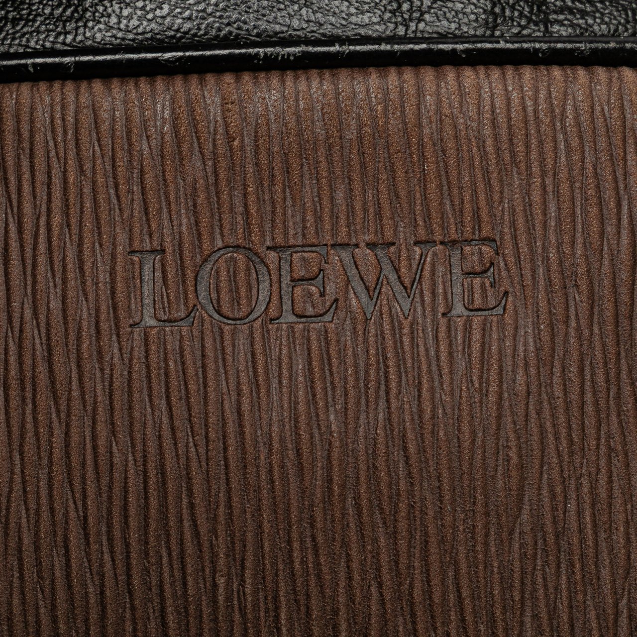 Loewe Leather Velazquez Twist Crossbody Bruin
