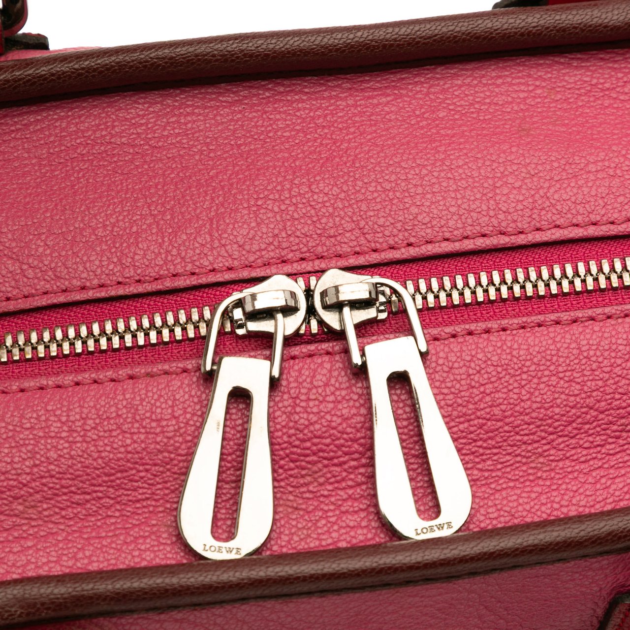 Loewe Tricolor Goatskin Amazona 28 Roze