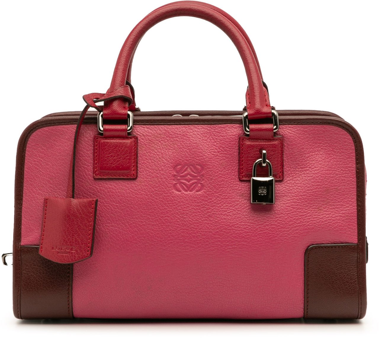 Loewe Tricolor Goatskin Amazona 28 Roze