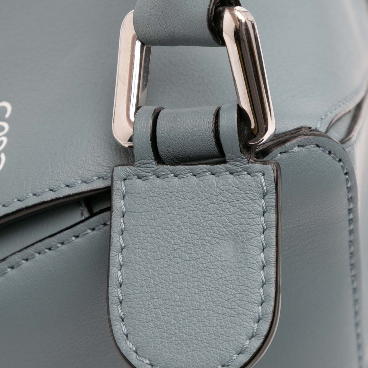 Loewe Small Calfskin Puzzle Satchel Blauw