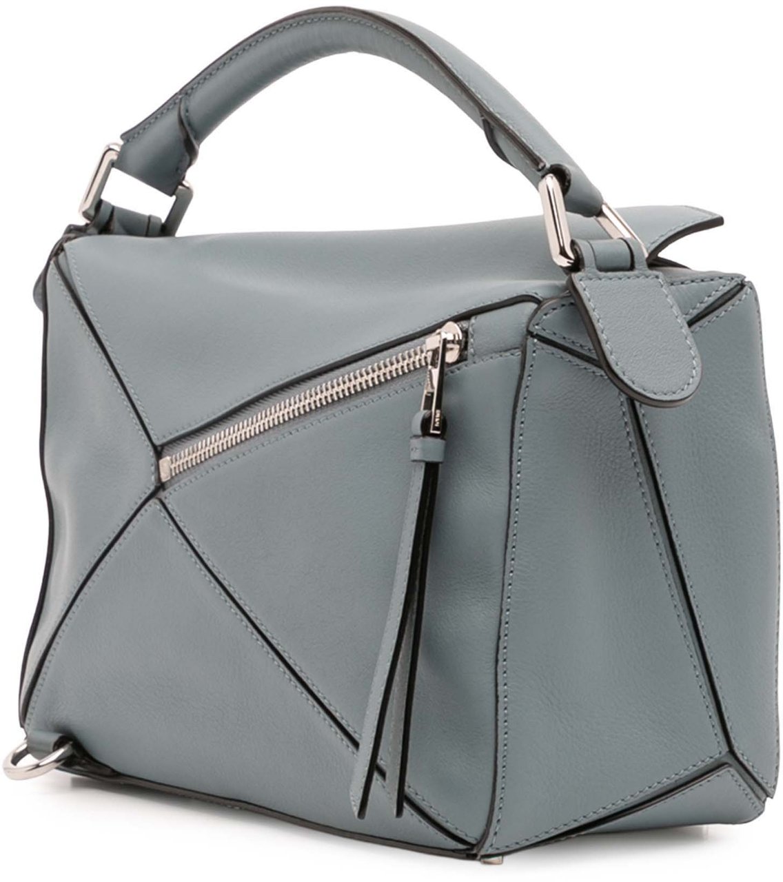 Loewe Small Calfskin Puzzle Satchel Blauw
