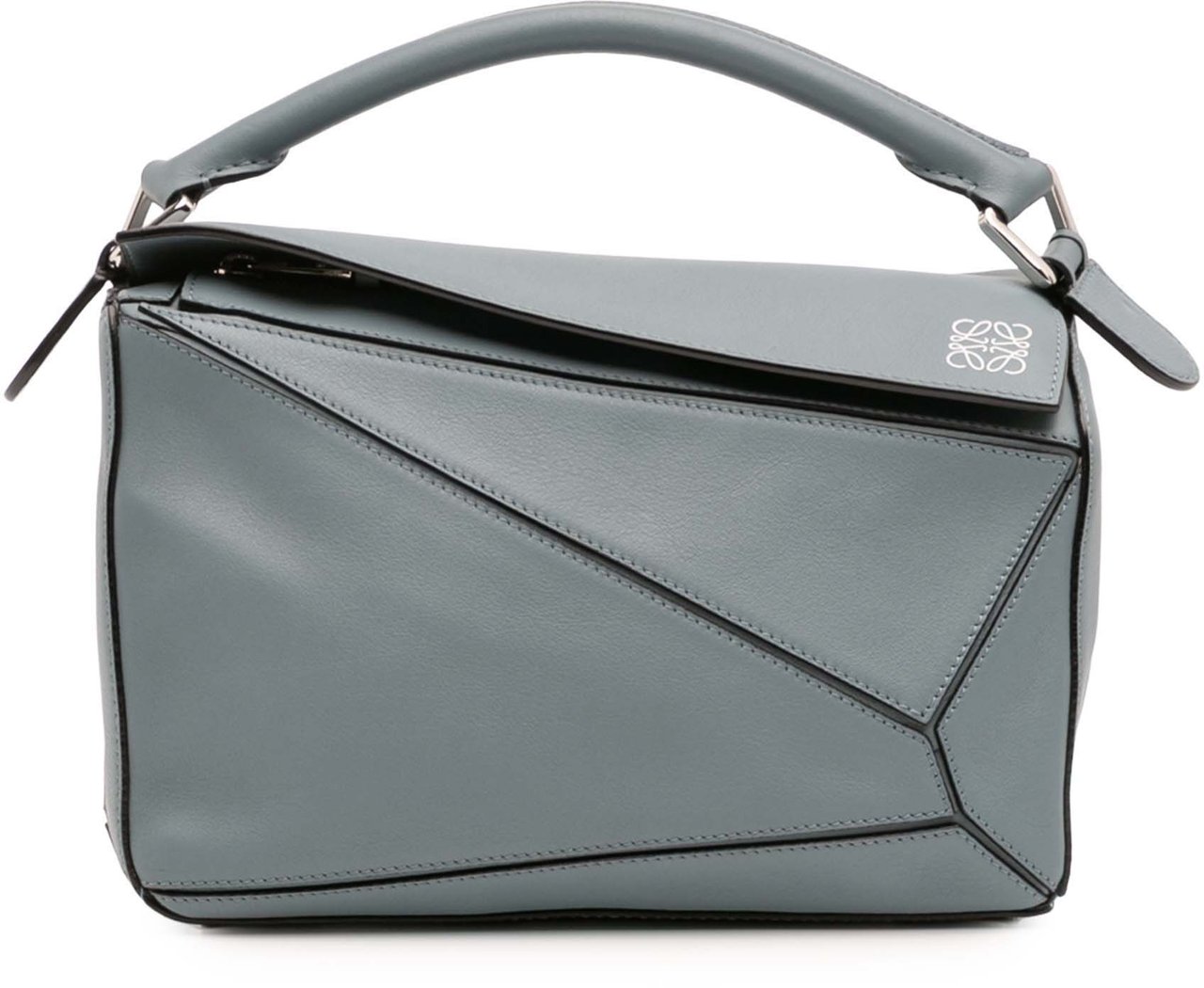 Loewe Small Calfskin Puzzle Satchel Blauw